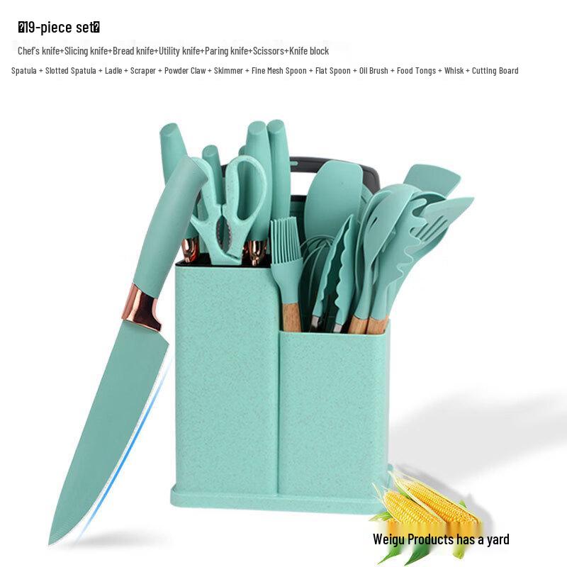 Silikon Küchenutensilien-Set mit Aufbewahrungsständer