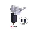 Upgrade Elegoo CC Hotend 0.2/0.4/0.6/0.8mm Assembled Extruder Hotend Kit for Elegoo Centauri Carbon Hot End / Centauri Nozzle