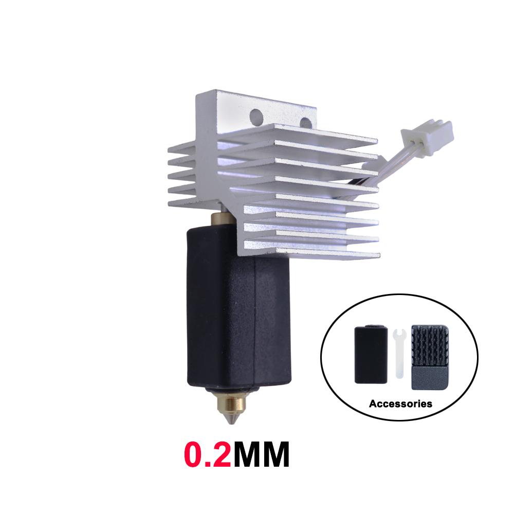 Upgrade Elegoo CC Hotend 0.2/0.4/0.6/0.8mm Assembled Extruder Hotend Kit for Elegoo Centauri Carbon Hot End / Centauri Nozzle