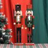 20-Inch Wooden Nutcracker Puppet for Christmas Home Decoration