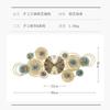 2025 New Luxury Fashion Living Room Decorative Clock Wall Clock Restaurant Creative Iron Atmosphere Silent Clock Wall Art X3O3G7