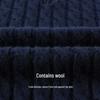 Giovanni Valentino Women's Cable Knit Half-Open Collar Wool Sweater