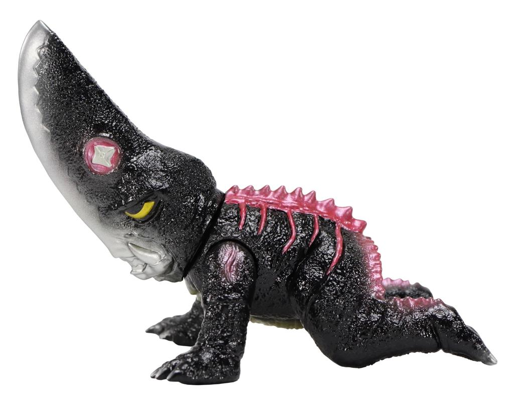 Character Content Production Medium Size Series Gamera Guiron Retro Black Approximately 100mm PVC Soft Vinyl Figure (Ccp) [4th Edition] Ver.