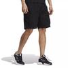 Adidas Solid Color Logo Print Casual Straight-Leg Shorts Men Bottoms Black HM2984