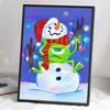 5D Diy Diamond Painting The Snowman and The Big-eyed Boy Full Drill Rhinestones Mosaic Embroidery Handmade Products Home Decor Gift