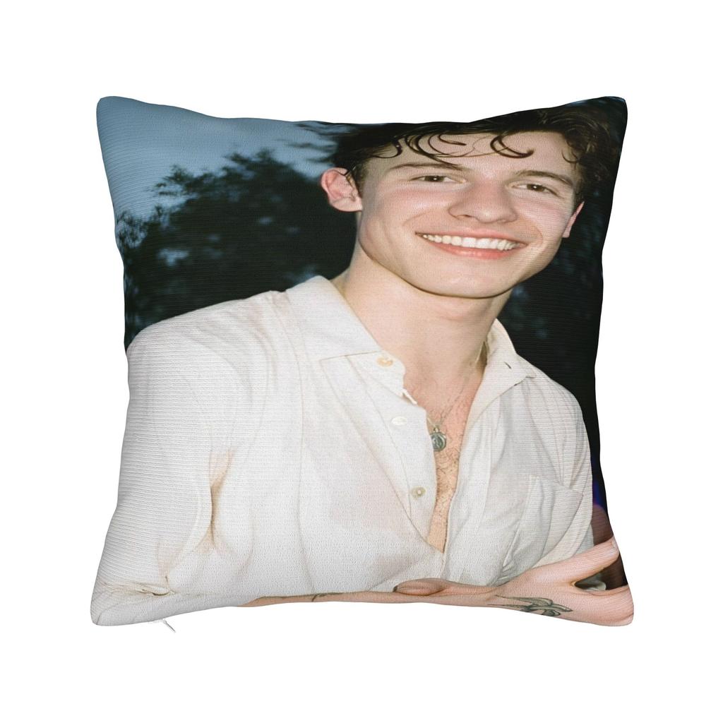 Shawn Mendes Canadian Singer Pillowcases Cushion Cover Rock Music Pillow Covers New Style Bed Decor Square Multiple Sizes