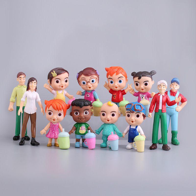12pcs Cocomelon Mini Figures Vibrant Cake Toppers And Charming Desktop Ornaments