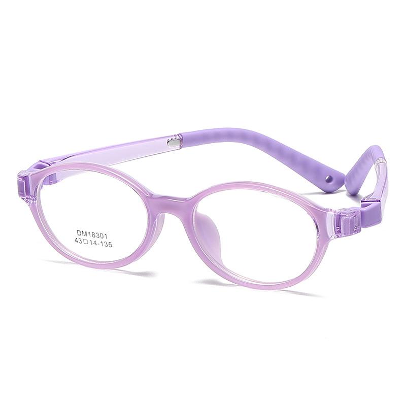 Baby Kids Oval Glasses 3-6 Years Anti Blue Light Glasses Frame Boys Girls Prescription Myopic Hyperopia Graduated Glasses