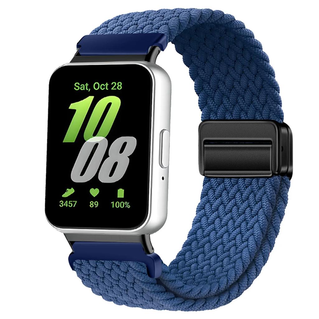 Magnetic Sport for Samsung Galaxy Fit 3 Watch Braided Strap Watchband for Samsung Galaxy Fit 3 Band Accessories Replacement