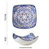 Yangge Ceramic Moroccan Style 4-inch Condiment Dishes (Set of 5)