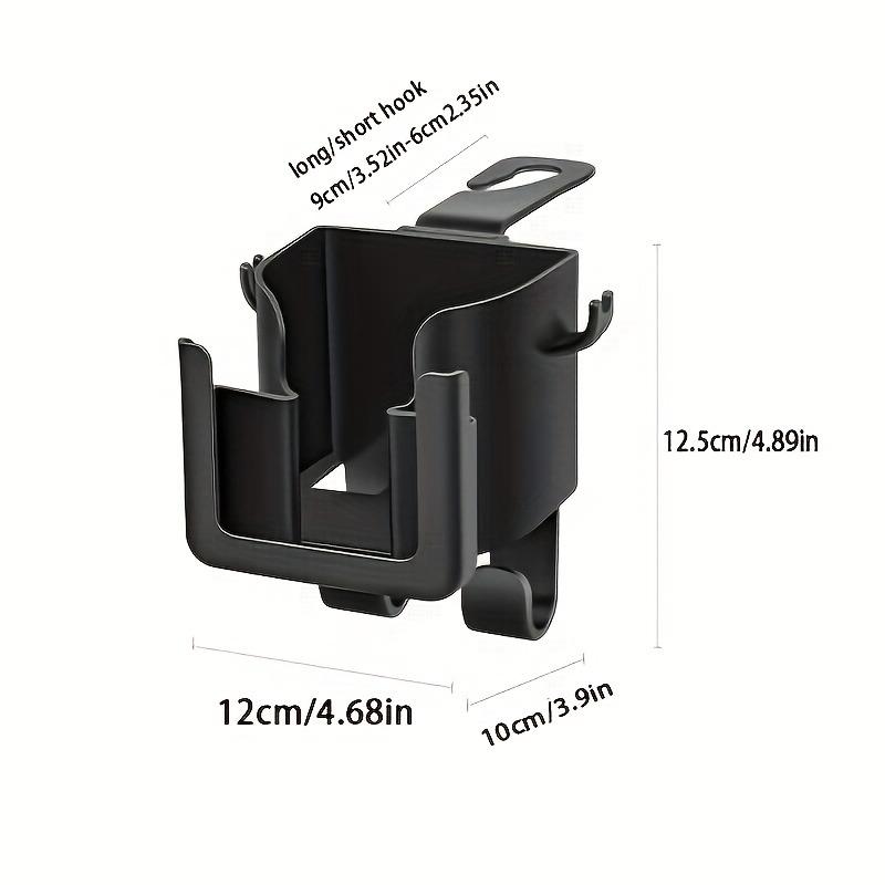 Hooked cup holder, mobile phone stand, multi-functional seat hook for vehicles, in-car storage chair back set of products