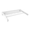 Wall-Mounted Clothes Drying Rack, Space-Saving Clothes Drying Rack with 7 Extendable Rods, for Indoor and Outdoor Use, White