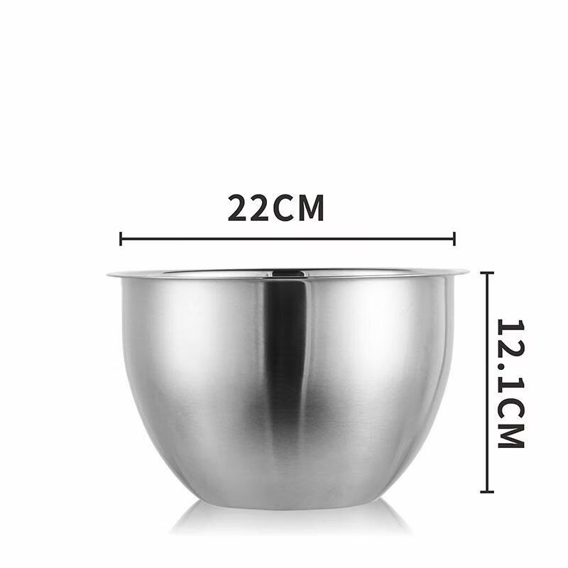 JINGRX Stainless Steel Deep Mixing Bowl