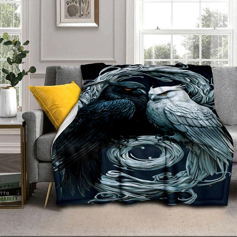 Night Owls In The Moonlight Blanket Flannel Blanket Throw Blanket Sofa Cover Blanket Soft Premium Blanket Picnic Blanket Tv Blanket Gifts