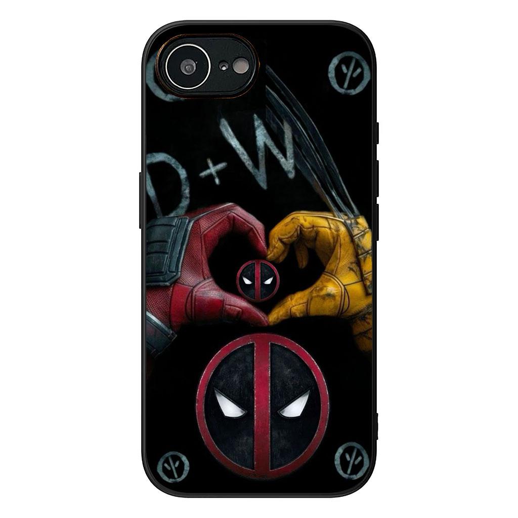 Wolverine Marvel Deadpool Casing Phone Cover for Apple iPhone 16 15 14 11 Pro Max 7 8 Plus SE2 SE3 SE 2022 2020 Case