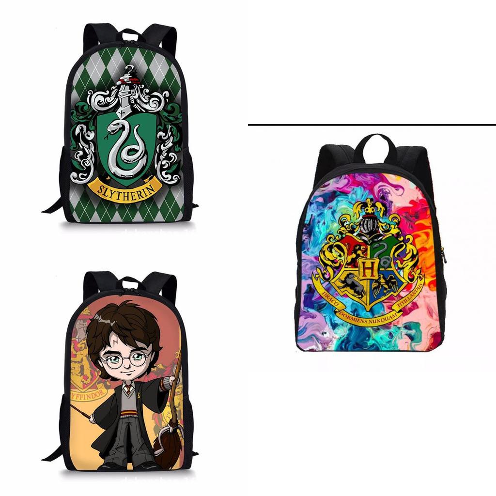 Harry Potter Student Backpack With Large Capacity Nylon Bookbag For Daily Use