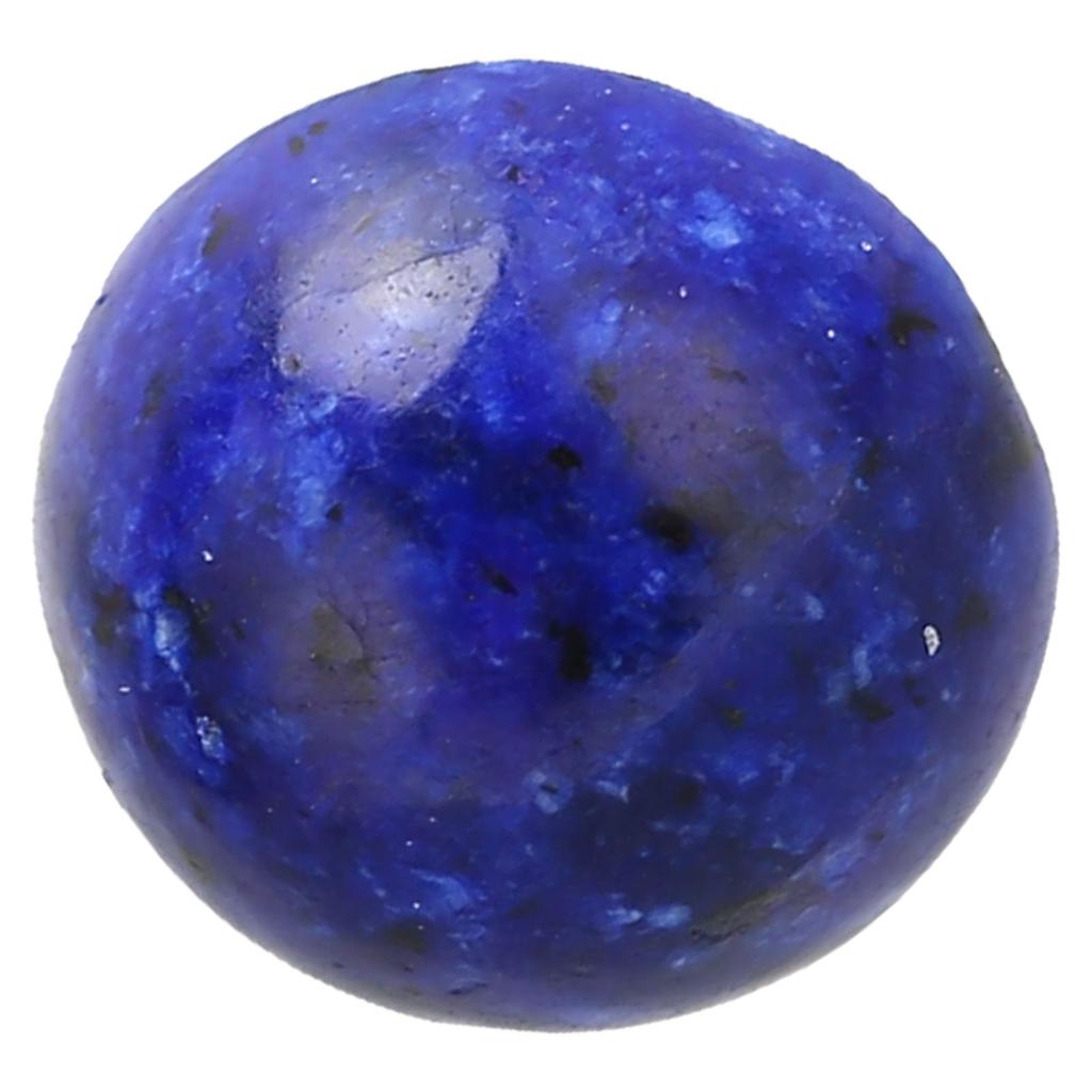 20Pcs Lapis Lazuli Cabochon Stone Half Round Beads 8mm Flat Back Dome Cover for DIY