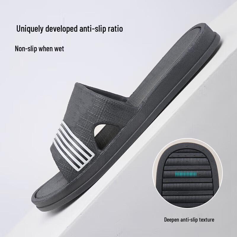 Gureide Men's Summer Soft-Sole Bathroom Slippers