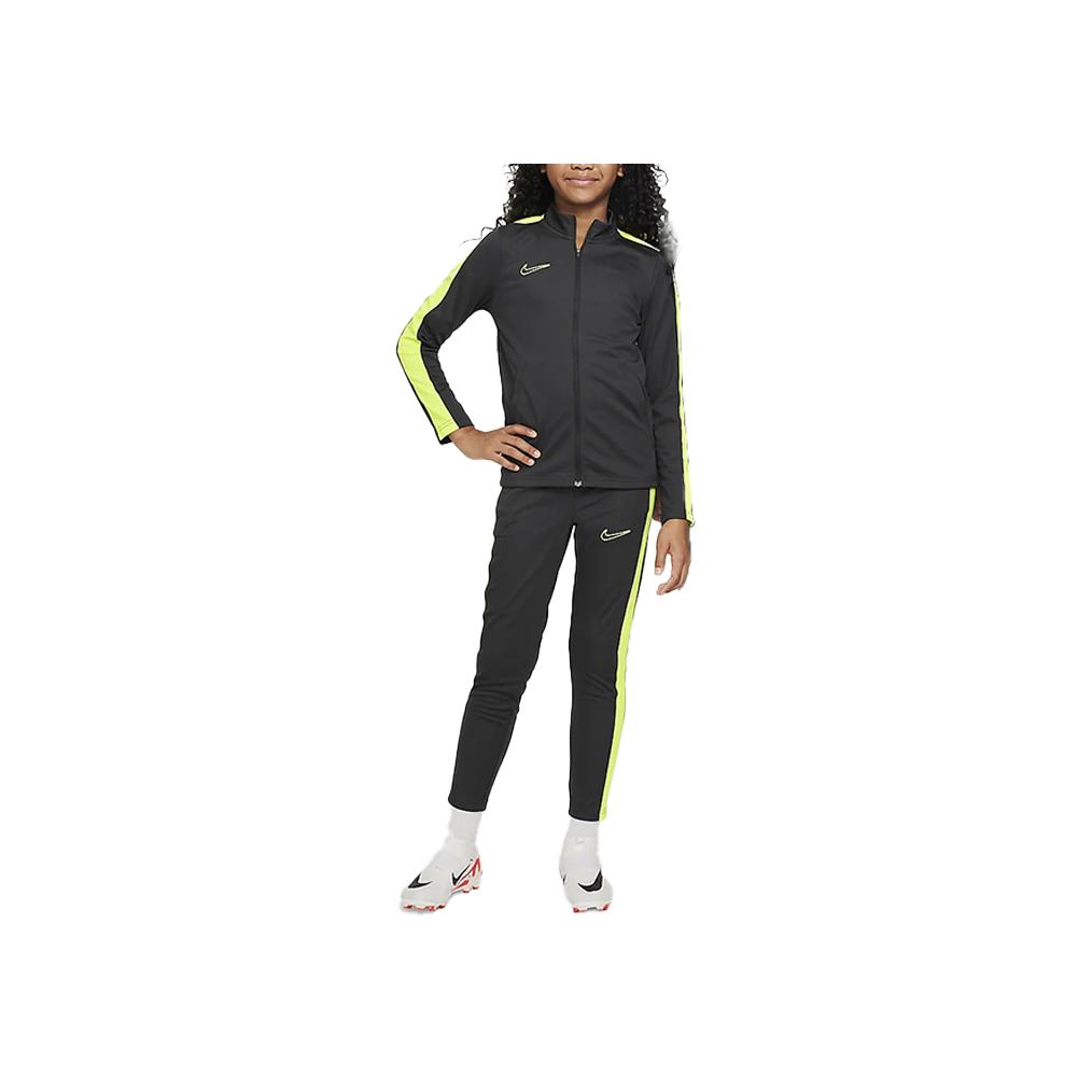 Nike Dri-Fit Academy 23 Comfortable Soft Breathable Casual Sports Suit Kids Sports Suit Coal-Black Fluorescent-Yellow DX5480-061 S