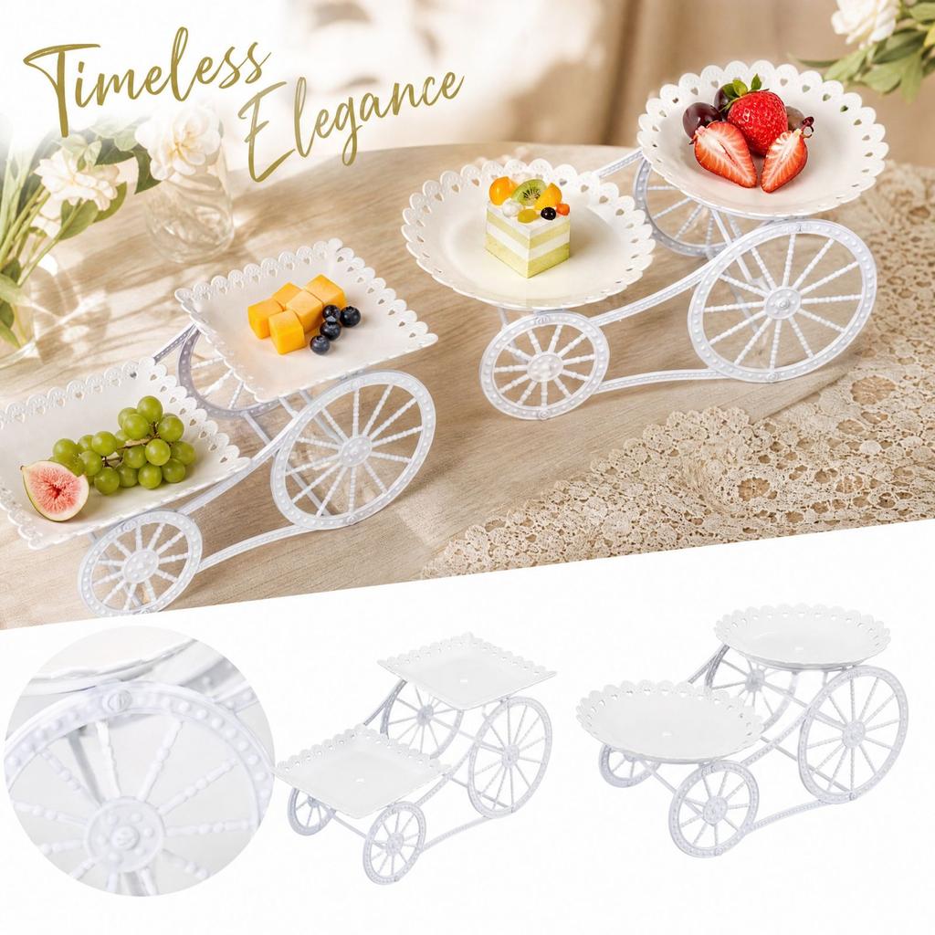 Vintage Carriage and Dessert Display Stand Centerpiece