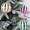 6pcs Creative Christmas Ball Set Plastic Hanging Ornament Christmas Tree Pendant  Wedding
