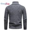 Cozy Up Neuer Pullover Herren Langarm Stehkragen Fleece Warmer Pullover