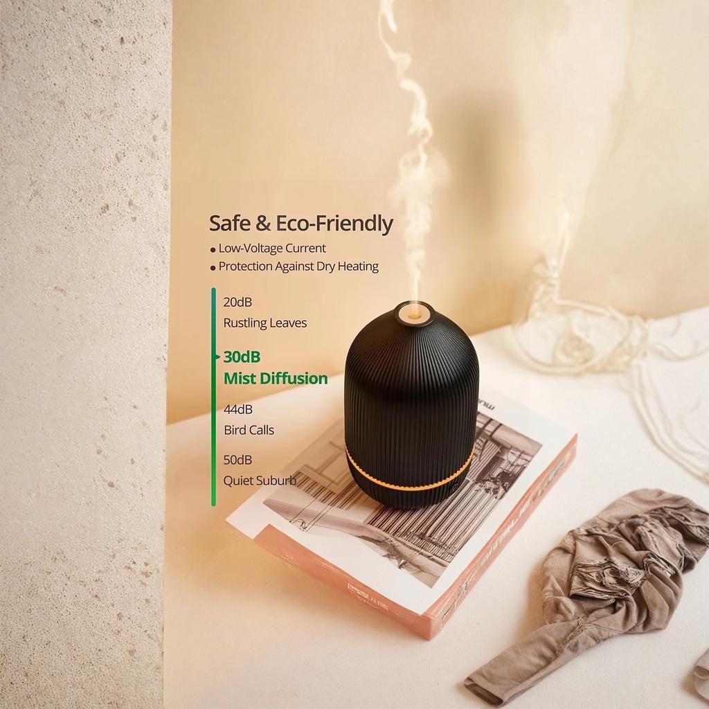 USB Aroma Diffuser Humidifier Quiet Aromatherapy Diffuser for Bedroom