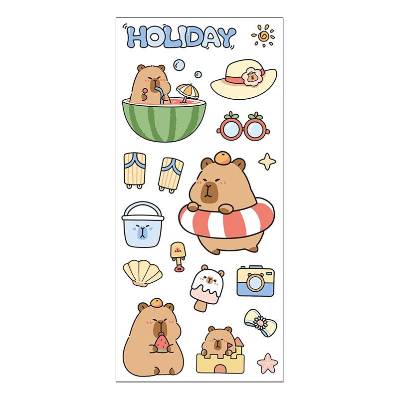 Adorable Animal Girl Stickers for Journals, Luggage, Phones, Bottles - Waterproof & Creative DIY Decor