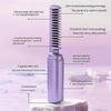 Mini Ionic Hair Straightener Brush, Rechargeable Electric Straightening Comb with 3 Heat Settings for Portable Travel