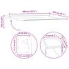 Manual Articulated Arm Awning with LEDs Brown and Anthracite 4 X 2 M