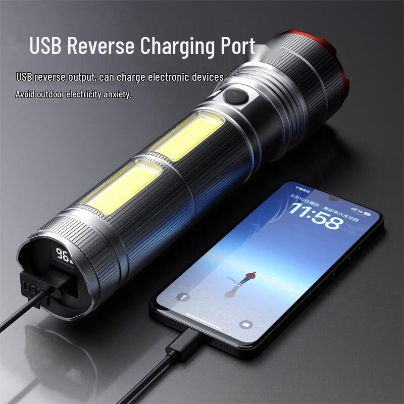 UOSU High-Power Rechargeable LED Flashlight