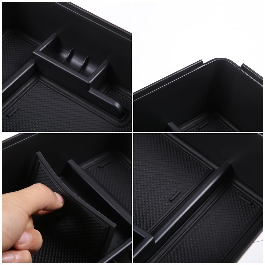 Sauicemy Armrest Storage Insert Organizer Console Car Cell Phone Storage Car Interior Small Item Made of ABS Box, Box, Tray, Tray, Built-in Box, Box,