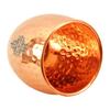 Copper Glass Tumbler, Hammer Design, Drinkware, 550 ML Each, Set of 6