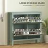 Modern Four-Drawer Shoe Cabinet - Green