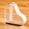 Acrylic Rose Base Clear Rose Heart Shaped Base Creative Flower Seat  Desktop Ornament Vase