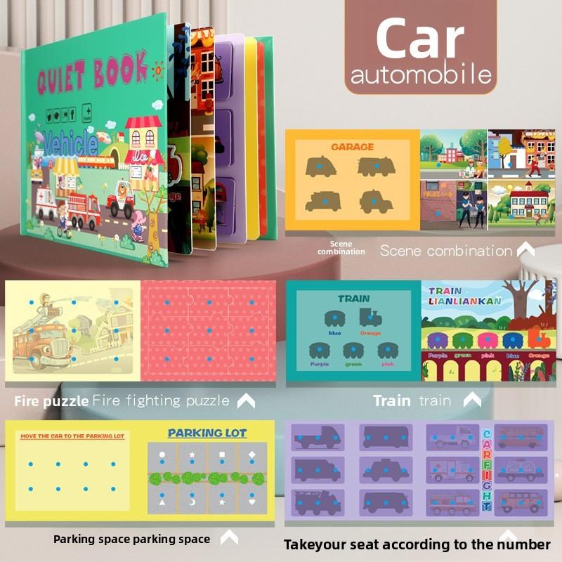 Educational Sticker Book For Kids With Reusable Puzzles Animals Fruits Dinosaur For Ages 3-6