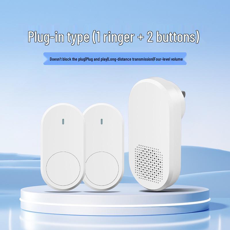 Wireless Doorbell with 38 Ringtones & Loud Volume, Long-Range Wall Penetration, Ideal for Homes & Elderly Call Button.