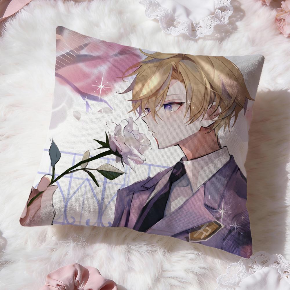 Ouran High School Host ClubS Cushion Cover Premium Comfort Reversible Pillow Cove -Two in One Design for Any Room & Car Interior