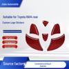 Carbon Fiber Rear Logo Stickers for Toyota RAV4 - Customizable with Your Images