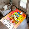 Yellow Spongebob Happiness Area Rug Design for Foyer Dining Room Study room Hallway Anti-slip Rug Decorate Offices