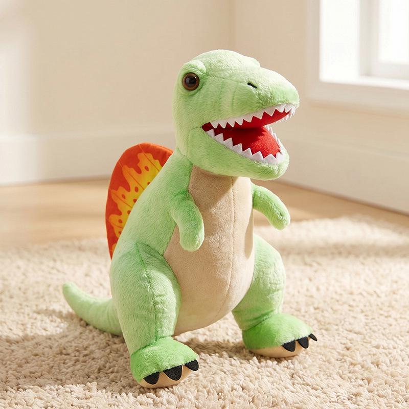Dinosaur Plush Toys: Tyrannosaurus, Triceratops, Velociraptor & Ankylosaurus for Boys