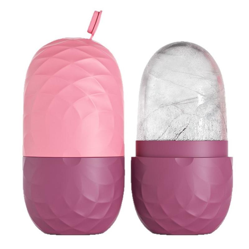 Silicone Cube Tray Shape Face Facial Ice Roller Massage Face Massage Roller Facial Reusable Ice Face Roller Skincare Tool