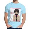 Round Collar Serial Experiments Lain Sad Japanese Anime Aesthetic T Shirt Casual For Male Slim Top