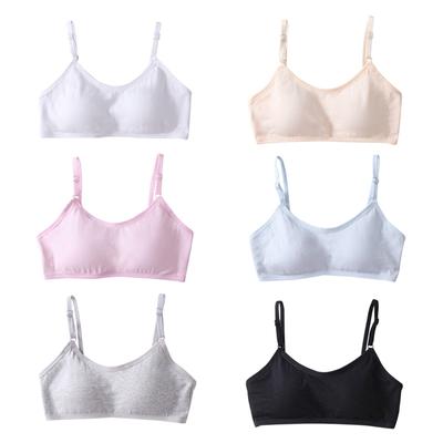 Girls' Bra Kids Daily Bra Training Bras Soft and Comfortable Solid Color Children's Bra