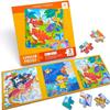Magnetic Puzzle - Level 3 - Pirates, Guard, Dinosaurs