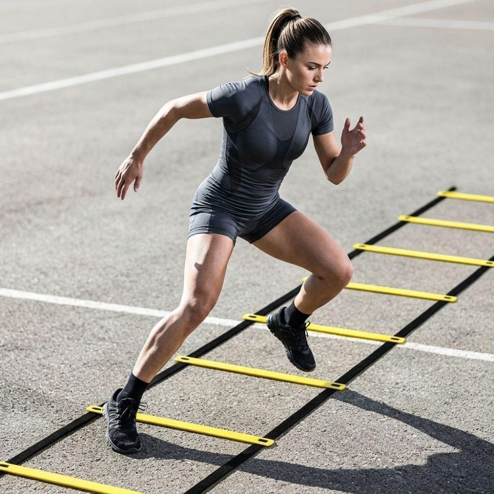 Durable Nylon Straps Speed Training Ladder Footwork Agility Ladder  Speed Fitness Training