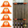 4Pcs Silicone Fishing Rod Display Rack Wall Mounted Fishing Rod Holder Fishing Pole Holder Clip Storage Rack