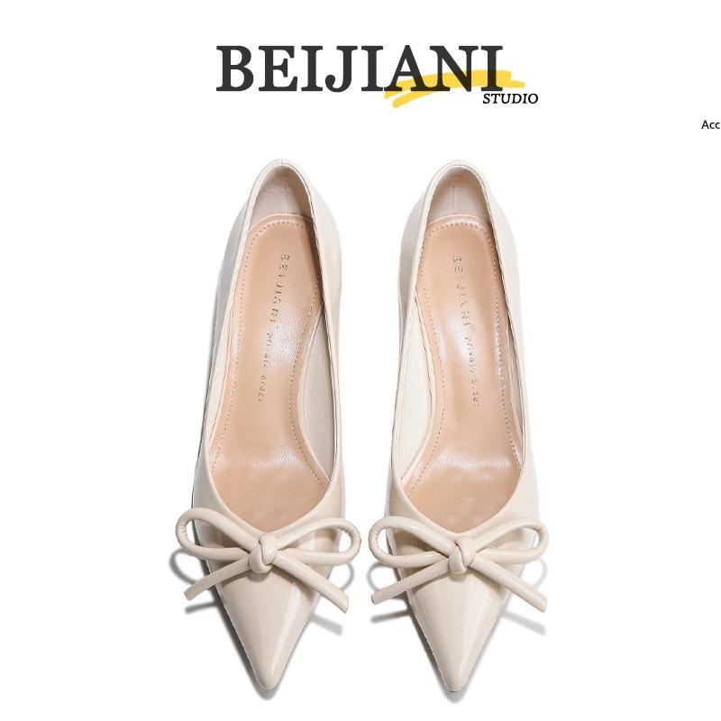 BEIJIANI Damen Stiletto Schleife High Heels - Spitzschuhe Frühling/Herbst