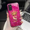 For Samsung M52 5G Case Galaxy M14 SM-M526B SM-M146B Phone Case ShockProof Fashion Initial Letter Hard Tempered Glass Back Cover