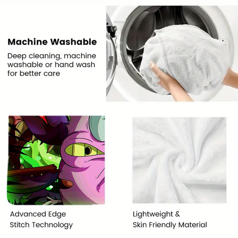 Courage the Cowardly Dog 2D Flat Pattern Flannel Blanket High quality All Seasons Warmth and Comfort Perfect for Christmas Gifts.SMT0917204
